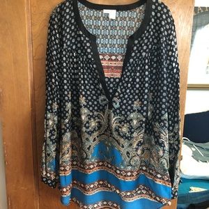 Anthropologie tunic by Meadow Rue size L